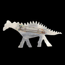 Load image into Gallery viewer, A silver long-necked dinosaur brooch, signed Tito Chavez #5799