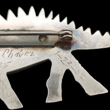 Load image into Gallery viewer, A silver brooch signed Chavez 1-23-07