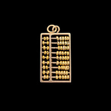 Load image into Gallery viewer, A yellow gold abacus charm
