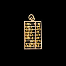Load image into Gallery viewer, A yellow gold abacus charm