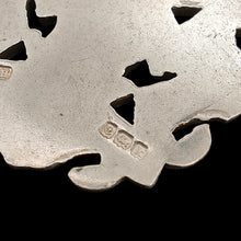 Load image into Gallery viewer, Antique Sterling Silver Fob Medal with 19.5" Chain