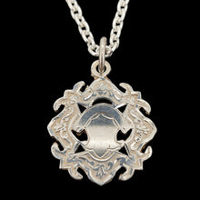 Load image into Gallery viewer, Antique Sterling Silver Fob Medal with 19.5" Chain