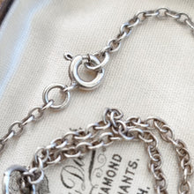 Load image into Gallery viewer, Vintage Sterling Silver Enamel Bird Necklace by Ward Brothers chain bolt ring