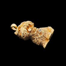 Load image into Gallery viewer, 9ct Yellow Gold Terrier Dog Diamond Pendant