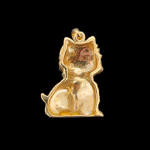 Load image into Gallery viewer, 9ct Yellow Gold Terrier Dog Diamond Pendant