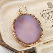 Load image into Gallery viewer, An oval carnelian intaglio pendant, in an antique box