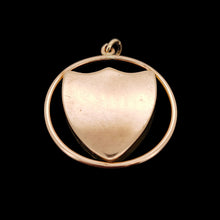 Load image into Gallery viewer, Art Deco 9ct Gold Carnelian Shield Pendant back