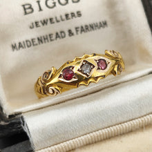 Load image into Gallery viewer, Edwardian 15ct Gold Ruby and Diamond Ring | Hallmarked Chester 1902