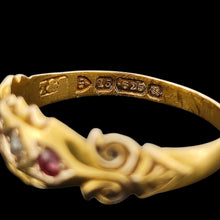 Load image into Gallery viewer, Edwardian 15ct Gold Ruby and Diamond Ring | Hallmarked Chester 1902