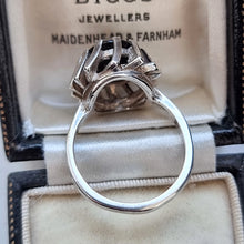 Load image into Gallery viewer, Vintage Sterling Silver Smokey Quartz Twist Ring side profile