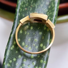 Load image into Gallery viewer, Victorian 18ct Gold Diamond, Coral and Pearl Ring side profile
