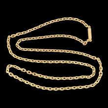 Load image into Gallery viewer, Antique Solid 9ct Gold 18.8" Trace Link Chain | 9.7 grams