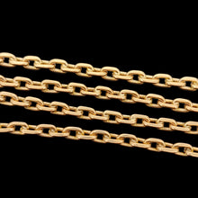 Load image into Gallery viewer, Antique Solid 9ct Gold 18.8" Trace Link Chain | 9.7 grams