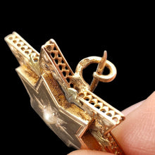 Load image into Gallery viewer, Victorian French 18ct Gold Seed Pearl Star Brooch