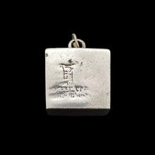 Load image into Gallery viewer, Vintage Siam Sterling Silver and Niello Enamel Taurus Zodiac Charm
