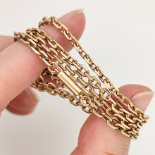 Load image into Gallery viewer, Antique Solid 9ct Gold 18.8" Trace Link Chain | 9.7 grams