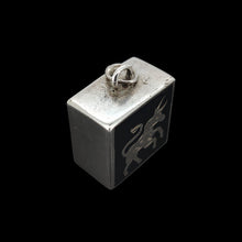 Load image into Gallery viewer, Vintage Siam Sterling Silver and Niello Enamel Taurus Zodiac Charm