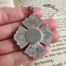 Load image into Gallery viewer, Victorian Sterling Silver Fob Medal, Birmingham 1899, with Chain