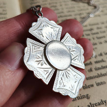 Load image into Gallery viewer, Victorian Sterling Silver Fob Medal, Birmingham 1899, with Chain
