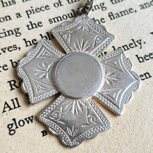 Load image into Gallery viewer, Victorian Sterling Silver Fob Medal, Birmingham 1899, with Chain