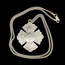 Load image into Gallery viewer, Victorian Sterling Silver Fob Medal, Birmingham 1899, with Chain
