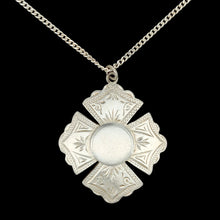 Load image into Gallery viewer, Victorian Sterling Silver Fob Medal, Birmingham 1899, with Chain