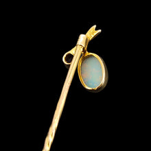 Load image into Gallery viewer, Antique 15ct Gold Opal and Amethyst Stick Pin