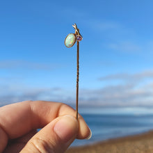Load image into Gallery viewer, Antique 15ct Gold Opal and Amethyst Stick Pin
