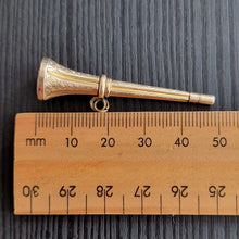 Load image into Gallery viewer, Antique 9ct Gold Cased Watch Winding Key next to ruler