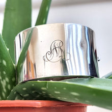 Load image into Gallery viewer, Art Deco Silver Wide Cuff Bangle | Hallmarked Birmingham 1933 back