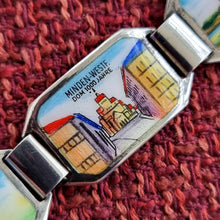 Load image into Gallery viewer, Vintage Silver German Enamel Souvenir Bracelet Minden