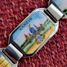 Load image into Gallery viewer, Vintage Silver German Enamel Souvenir Bracelet Hameln