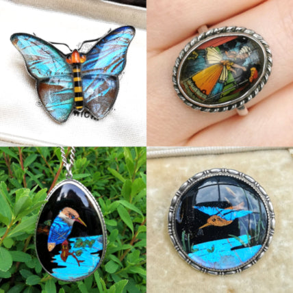 Butterfly Wing Jewellery - brooch, ring, pendant