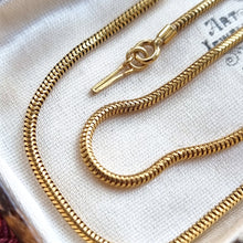 Load image into Gallery viewer, Antique 9ct Yellow Gold 14&quot; Snake Chain close-up

