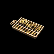 Load image into Gallery viewer, A yellow gold abacus charm
