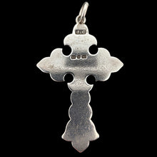 Load image into Gallery viewer, Victorian Sterling Silver Ornate Engraved Cross | Hallmarked Birmingham 1884
