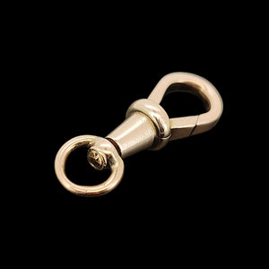 Antique 9ct Rose Gold Swivel Dog Clip jump ring