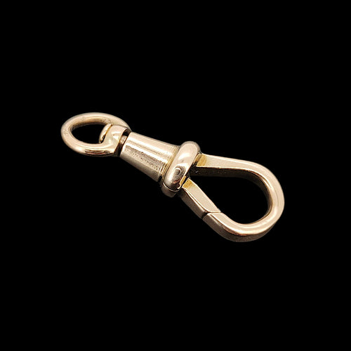 Antique 9ct Rose Gold Swivel Dog Clip