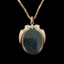 Load image into Gallery viewer, Victorian 9ct Rose Gold Bloodstone &amp; Carnelian Swivel Fob
