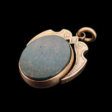 Load image into Gallery viewer, Victorian 9ct Rose Gold Bloodstone &amp; Carnelian Swivel Fob
