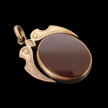 Load image into Gallery viewer, Victorian 9ct Rose Gold Bloodstone &amp; Carnelian Swivel Fob
