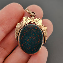 Load image into Gallery viewer, Victorian 9ct Rose Gold Bloodstone &amp; Carnelian Swivel Fob
