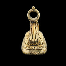 Load image into Gallery viewer, Victorian 15ct Gold Cased Chalcedony Fob Seal &quot;Yoicks Tally Ho&quot;
