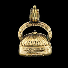 Load image into Gallery viewer, Victorian 15ct Gold Cased Chalcedony Fob Seal &quot;Yoicks Tally Ho&quot;
