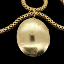 Load image into Gallery viewer, Victorian Aesthetic Bird Locket Pendant with Venetian Chain, Circa 1890
