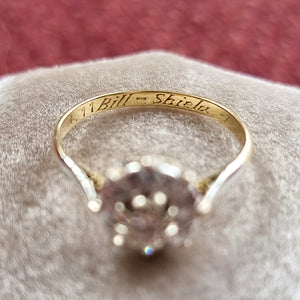Vintage 18ct Gold & Platinum Diamond Cluster Ring, 0.40ct inscription