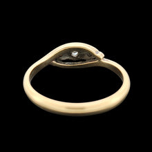 Load image into Gallery viewer, A yellow gold ring, on a black background

