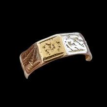 Load image into Gallery viewer, Victorian 9ct Gold Shaped Wedding Band | Hallmarked Birmingham 1886 black background
