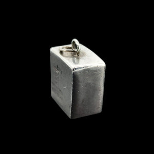 Vintage Siam Sterling Silver and Niello Enamel Taurus Zodiac Charm