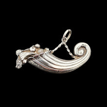 Load image into Gallery viewer, Vintage Solid Sterling Silver Cornucopia Charm Pendant
